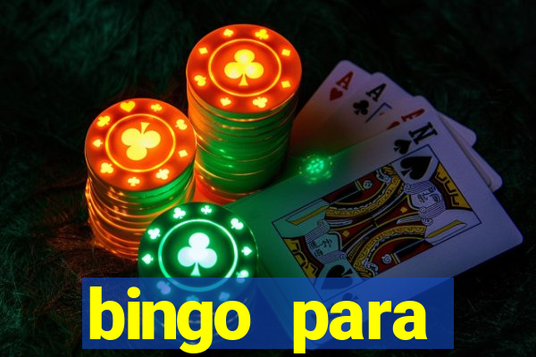 bingo para despedida de solteira para imprimir